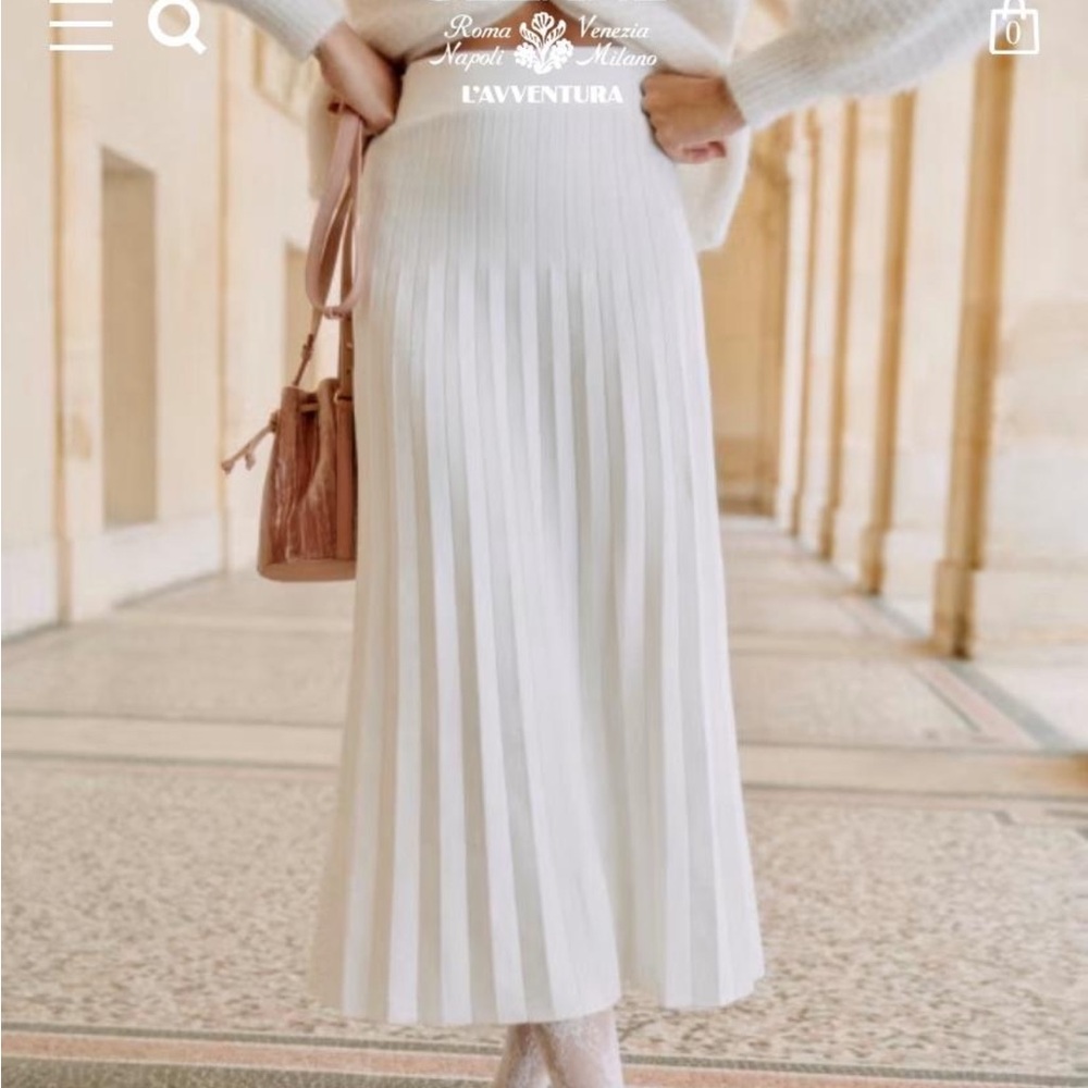 ISO Sezane leonine Skirt size S ecru